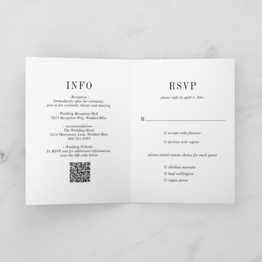 Jocelyn Zwart en Wit Modern Wedding (Binnen)