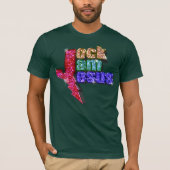 Jock Jam Jesus "Backwood Hick" Camo T (mannen) T-shirt (Voorkant)