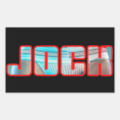 JOCK Rechthoek Stickers (Voorkant)