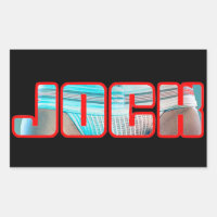 JOCK Rechthoek Stickers