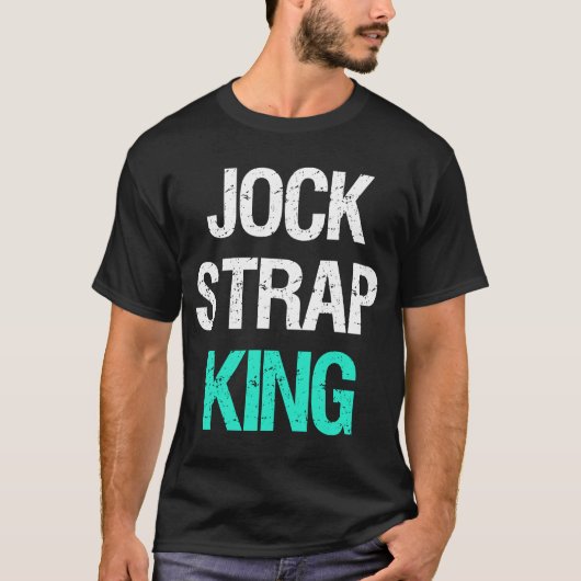 Jock Strap King for Football Fans Mannen Women T-shirt (Voorkant)