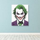 Jocker's Face Canvas Afdruk (Insitu (Houten vloer))