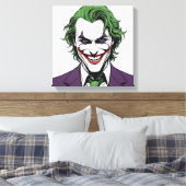 Jocker's Face Canvas Afdruk (Insitu (Slaapkamer))