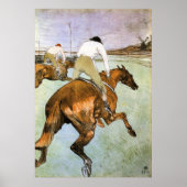 Jockey 2 van Toulouse-Lautrec Poster (Voorkant)