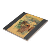Jockey 3 van Toulouse-Lautrec Tegeltje (Zijkant)