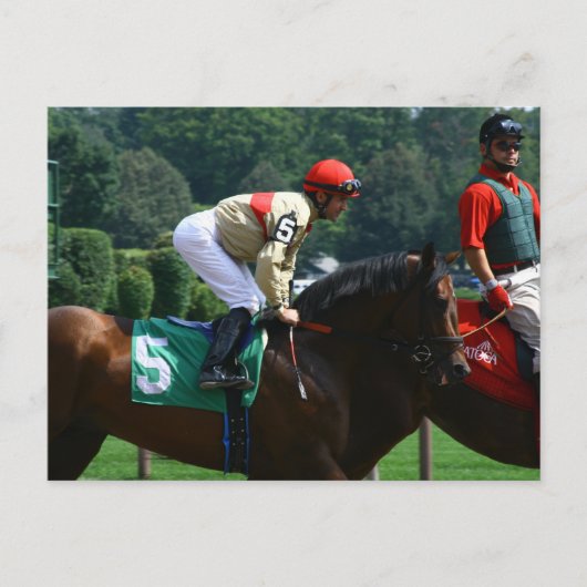 jockey briefkaart (Voorkant)