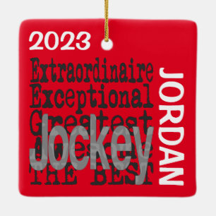 Jockey Buitengewoon CUSTOM Keramisch Ornament