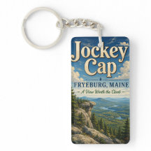 Jockey Cap Fryeburg Maine Rechthoekige Acryl Sleut