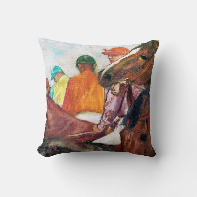 Jockey en Paard, Edgar Degas Kussen (Voorkant)