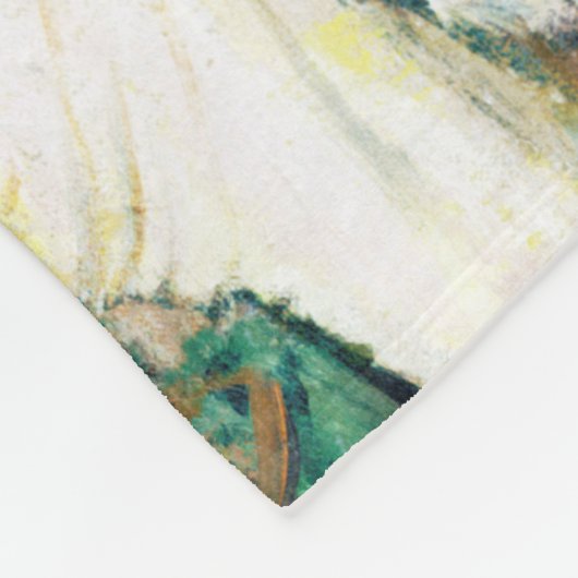 Jockey en paarden, Edgar Degas Fleece Deken (Hoek)