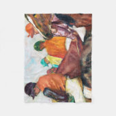 Jockey en paarden, Edgar Degas Fleece Deken (Voorkant)