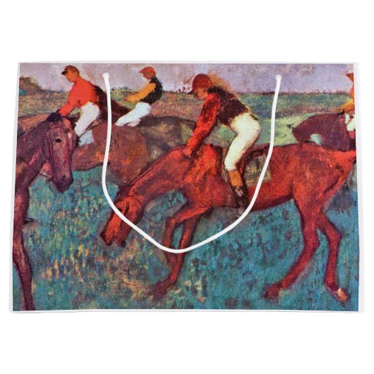 Jockey en paarden, Edgar Degas Groot Cadeauzakje (Voorkant)