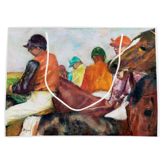 Jockey en paarden, Edgar Degas Groot Cadeauzakje (Voorkant)