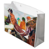 Jockey en paarden, Edgar Degas Groot Cadeauzakje (Achterkant Gekanteld)