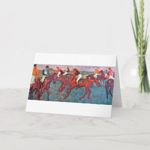Jockey en paarden, Edgar Degas Kaart