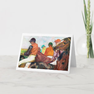 Jockey en paarden, Edgar Degas Kaart