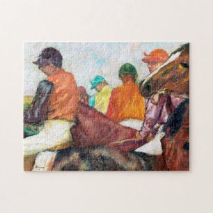 Jockey en paarden, Edgar Degas Legpuzzel
