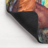 Jockey en paarden, Edgar Degas Muismat (Hoek)