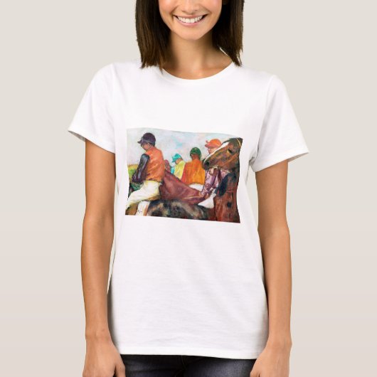 Jockey en paarden, Edgar Degas T-shirt (Voorkant)