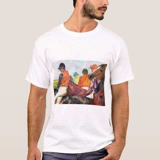 Jockey en paarden, Edgar Degas T-shirt (Voorkant)