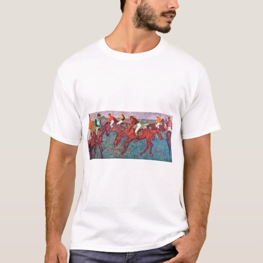 Jockey en paarden, Edgar Degas T-shirt (Voorkant)