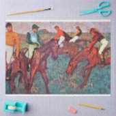 Jockey en paarden, Edgar Degas Tissuepapier (Craft)