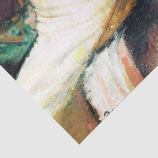 Jockey en paarden, Edgar Degas Tissuepapier (Detail)