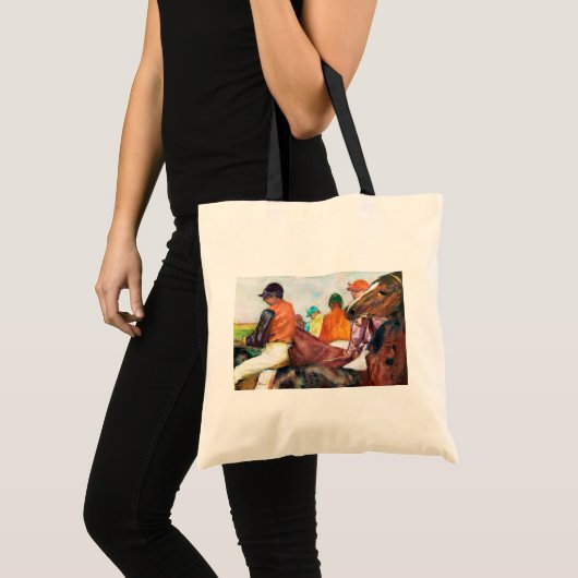 Jockey en paarden, Edgar Degas Tote Bag (Voorkant (product))