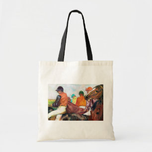 Jockey en paarden, Edgar Degas Tote Bag
