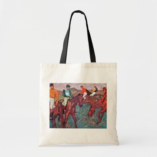 Jockey en paarden, Edgar Degas Tote Bag (Voorkant)