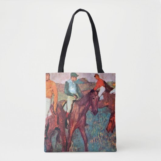 Jockey en paarden, Edgar Degas Tote Bag (Voorkant)