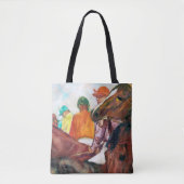 Jockey en paarden, Edgar Degas Tote Bag (Voorkant)