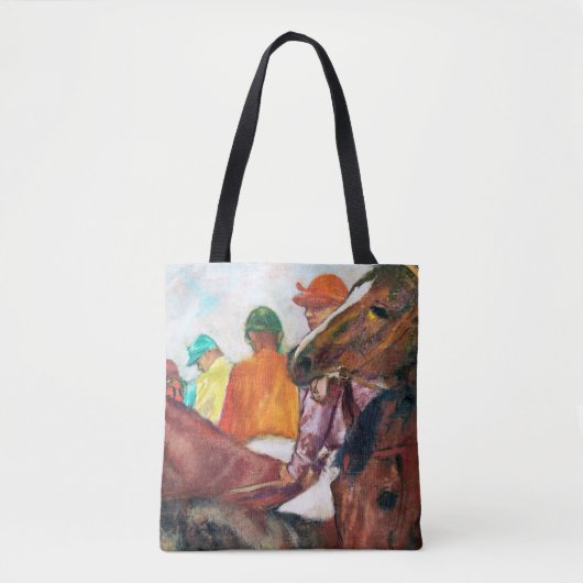 Jockey en paarden, Edgar Degas Tote Bag (Voorkant)