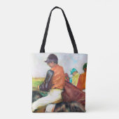 Jockey en paarden, Edgar Degas Tote Bag (Achterkant)