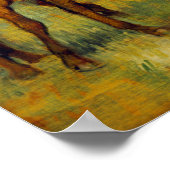 Jockey en paarden (voor de ras), Edgar Degas Poster (Hoek)