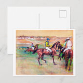 Jockey en Race Horse, Edgar Degas Briefkaart (Voorkant / Achterkant)