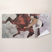 Jockey en Race Horse, Lautrec Badhanddoek (Badhanddoek)