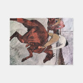 Jockey en Race Horse, Lautrec Fleece Deken (Voorkant (Horizontaal))