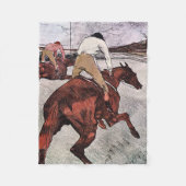 Jockey en Race Horse, Lautrec Fleece Deken (Voorkant)