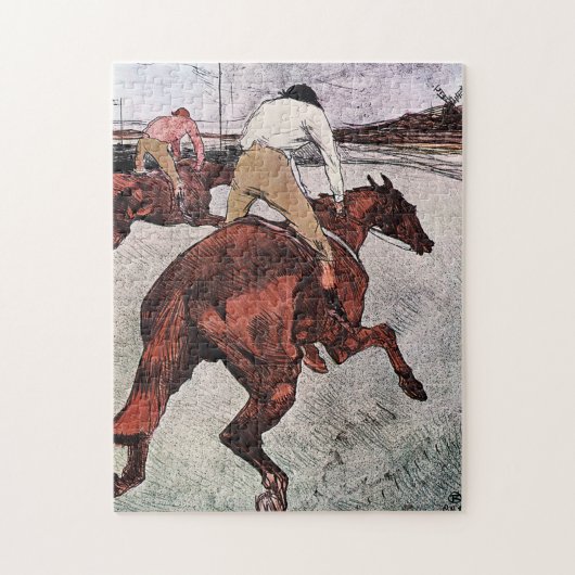 Jockey en Race Horse, Lautrec Legpuzzel (Verticaal)