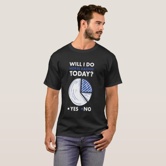 Jockey ga ik vandaag paardrijden t-shirt (Voorkant volledig)