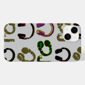 jockey-hoofdtelefoon met muziekschijf Case-Mate iPhone case (Achterkant (horizontaal))