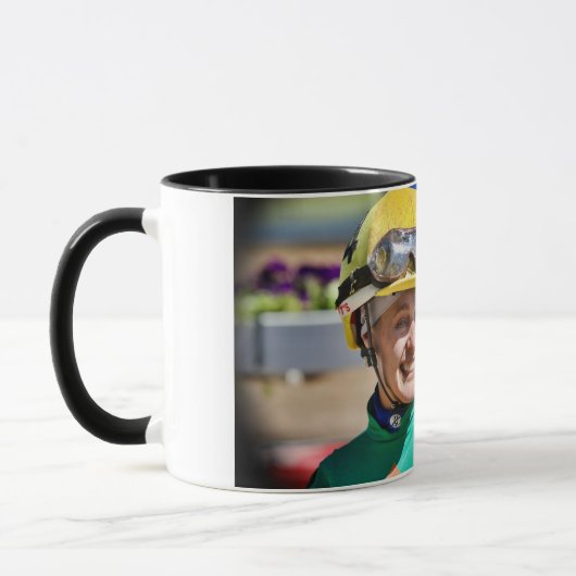 Jockey, Jackie Davis koffiemok Mok (Links)