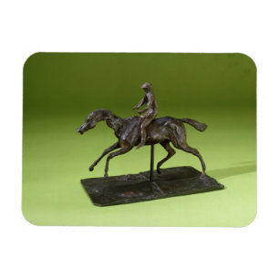 Jockey op een paard (brons) magneet