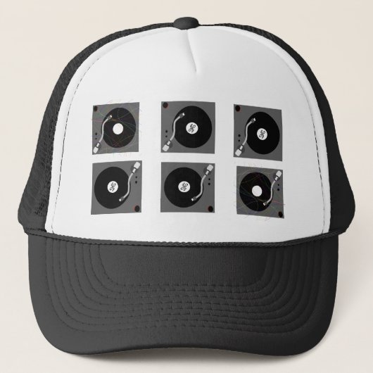 Jockey Platenspelers Trucker Pet (Voorkant)