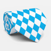 Jockey Silks Diamond Lichtblauw en Wit Stropdas (Opgerold)