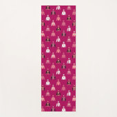 Jockey Silks Pink Horseracing Yogamat (Voorkant)