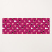 Jockey Silks Pink Horseracing Yogamat (Voorkant (horizontaal))