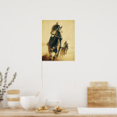 Jockey  Style Paardenraces Poster (Keuken)