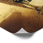 Jockey  Style Paardenraces Poster (Hoek)